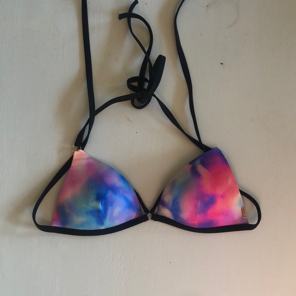 pink swim top